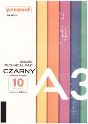 Opakowanie Blok techniczny A3 Premium czarny 180g 10ark