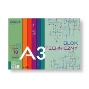 Blok techniczny A3 Premium kolor 250g 10 arkuszy. Wydawca: PENWORD. Dadada.pl Opakowanie Blok techniczny A3 Premium kolor 250g 10 arkuszy