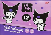 Blok techniczny A4/10K 190g/m2 Kuromi(10szt). Wydawca: UNIPAP. Dadada.pl Opakowanie Blok techniczny A4/10K 190g/m2 Kuromi(10szt)