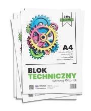 Opakowanie Blok techniczny A4/10K kolor premium 240g (10szt)