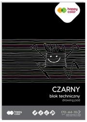 Blok techniczny A4 170g 10 ark czarny HAPPY COLOR. Wydawca: GDD. Dadada.pl Opakowanie Blok techniczny A4 170g 10 ark czarny HAPPY COLOR
