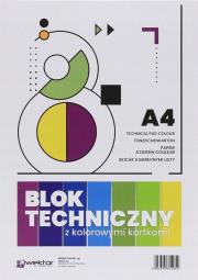 Opakowanie Blok techniczny A4/8K kolorowy