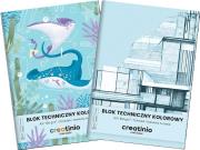 Opakowanie Blok techniczny kolorowy A3/10K Creatinio (10szt)