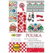 Opakowanie Blok z matywami Polska A4/16K 80g HAPPY COLOR