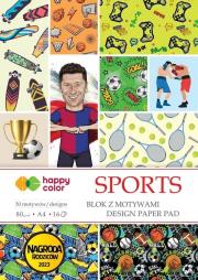 Opakowanie Blok z motywami Sports A4 16 ark HAPPY COLOR