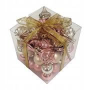 Opakowanie Bombki na choinkę nietłukące 50szt złote, różowe