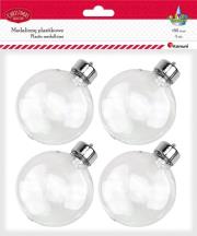 Opakowanie Bombki plastikowe kule 8cm 4szt
