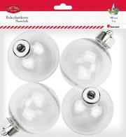 Opakowanie Bombki plastikowe kule 8cm 4szt