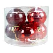 Bombki transparentne czerwone 8szt. Wydawca: ARPEX. Dadada.pl Opakowanie Bombki transparentne czerwone 8szt
