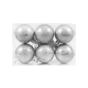 Bombki z efektem rosy srebrne 6szt. Wydawca: ARPEX. Dadada.pl Opakowanie Bombki z efektem rosy srebrne 6szt