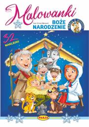 Boże Narodzenie.Malowanki. Autor: Kruszewski Włodzimierz, Ernest Błędowski. Dadada.pl Okładka książki Boże Narodzenie.Malowanki