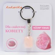 Opakowanie Brelok Dla cudownej kobiety różowy kwarc