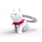 Opakowanie Brelok do kluczy 3D buldog biały