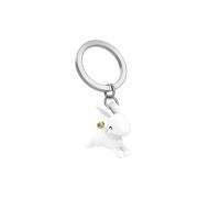 Opakowanie Brelok do kluczy 3D królik biały