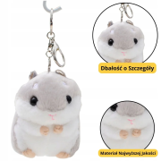 Opakowanie Brelok pluszowy Chomik szary 10cm