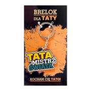Brelok. Tata mistrz Świata. Wydawca: MCD. Dadada.pl Opakowanie Brelok. Tata mistrz Świata