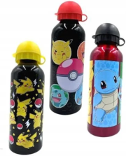 Butelka aluminiowa na wodę Pokemon 500ml MIX. Wydawca: Kids Euroswan. Dadada.pl Opakowanie Butelka aluminiowa na wodę Pokemon 500ml MIX