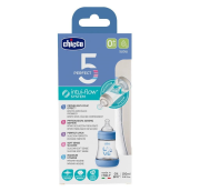 Butelka antykolkowa Perfect5 boy 150ml 0m+. Wydawca: Chicco. Dadada.pl Opakowanie Butelka antykolkowa Perfect5 boy 150ml 0m+