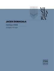 Okładka książki Cantique (1995) nuty na organy