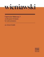 Okładka książki Cappriccio-Valse op. 7 na skrzypce i fortepian