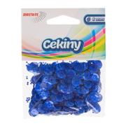 Opakowanie Cekiny błyszczące niebieskie 8mm 10g