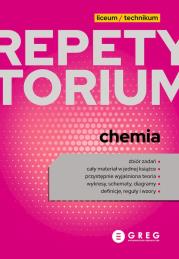 Chemia. Repetytorium liceum/technikum 2026. Autor: Król Iwona, Piotr Mazur, Joanna Pabian-Rams. Dadada.pl Okładka książki Chemia. Repetytorium liceum/technikum 2026