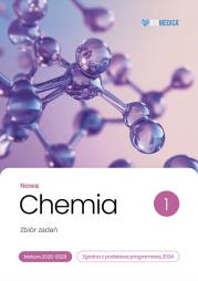 Chemia zbiór zadań matura 2026-2028 tom 1. Autor: Karol Dudek-Różycki, Michał Płotek, Tomasz Wichur. Dadada.pl Okładka książki Chemia zbiór zadań matura 2026-2028 tom 1