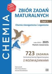 Chemia Zbiór zadań maturalnych Lata 2010–2025 Poziom rozszerzony 723 zadania CKE z rozwiązaniami Część 2 Chemia nieorganiczna i organiczna. Autor: Piotr Kosztołowicz, Dorota Kosztołowicz. Dadada.pl Okładka książki Chemia Zbiór zadań maturalnych Lata 2010–2025 Poziom rozszerzony 723 zadania CKE z rozwiązaniami Część 2 Chemia nieorganiczna i organiczna
