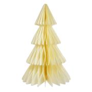 Opakowanie Choinka kremowa papierowa dekoracja 35cm