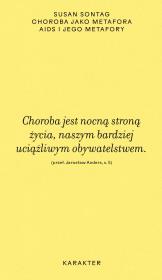 Okładka książki Choroba jako metafora. AIDS i jego metafory