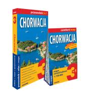 Chorwacja 3w1 przewodnik + atlas + mapa. Autor: Szeratics Ewelina. Dadada.pl Okładka książki Chorwacja 3w1 przewodnik + atlas + mapa