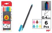 Opakowanie Cienkopis 0.4mm 6 kolorów