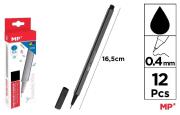 Opakowanie Cienkopis 0.4mm czarny (12szt)