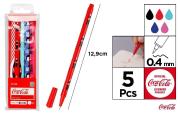Opakowanie Cienkopis Coca Cola 0,4mm 5szt