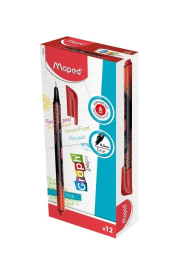 Cienkopis Graph Peps deco czerwony (12szt) MAPED. Wydawca: Maped. Dadada.pl Opakowanie Cienkopis Graph Peps deco czerwony (12szt) MAPED
