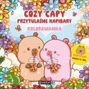 Okładka książki Cozy Capy. Przytulaśne kapibary. Kolorowanka