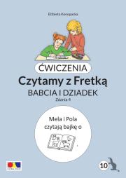 Okładka książki Ćwiczenia. Czytamy z Fretką cz.10 Babcia i dziadek