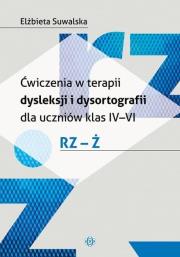 Okładka książki Ćwiczenia w terapii dysleksji i dysortografii rz-ż