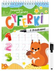 Okładka książki Cyferki. Zmywalna kaligrafia