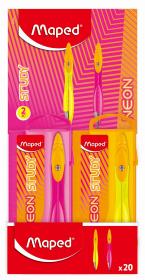 Cyrkiel Study Neon z wkładami graf mix MAPED. Wydawca: Maped. Dadada.pl Opakowanie Cyrkiel Study Neon z wkładami graf mix MAPED