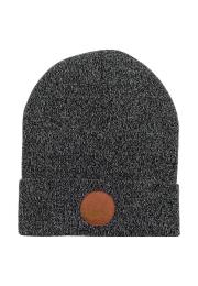 Opakowanie Czapka Beanie z bawełny org. melanż czarno-biały