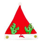 Opakowanie Czapka Mikołaja z zielonymi rogami