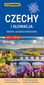 Czechy i Słowacja mapa samochodowa. Autor:   Praca zbiorowa. Dadada.pl Okładka książki Czechy i Słowacja mapa samochodowa