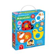 CzuCzu Pierwsze puzzle Maluszki. Wydawca: Bright Junior Media. Dadada.pl Opakowanie CzuCzu Pierwsze puzzle Maluszki