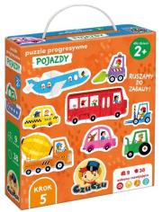 CzuCzu Puzzle progresywne Pojazdy dla dzieci 2+. Wydawca: Bright Junior Media. Dadada.pl Opakowanie CzuCzu Puzzle progresywne Pojazdy dla dzieci 2+