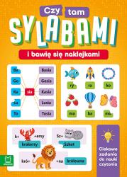 Czytam sylabami i bawię się naklejkami. Ciekawe zadania do nauki czytania. Autor: Bator Agnieszka. Dadada.pl Okładka książki Czytam sylabami i bawię się naklejkami. Ciekawe zadania do nauki czytania