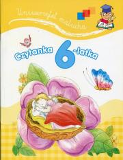 Czytanka 6-latka Calineczka Uniwersytet malucha. Autor: Anna Wiśniewska (red.). Dadada.pl Okładka książki Czytanka 6-latka Calineczka Uniwersytet malucha