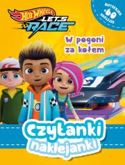 Okładka książki Czytanki naklejanki. W pogoni za kołem! Hot Wheels Let's race