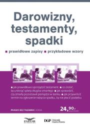 Okładka książki Darowizny, testamenty, spadki