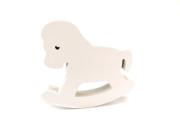 Dekoracja drewniana biały koń na biegunach. Wydawca: ADAR. Dadada.pl Opakowanie Dekoracja drewniana biały koń na biegunach